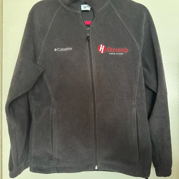 EUC Women’s Columbia Heavenly Lake Tahoe Black Fleece Zip Up Jacket Size Small - Picture 1 of 6